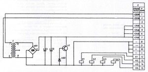Электрическая принципиальная схема БПР4-1